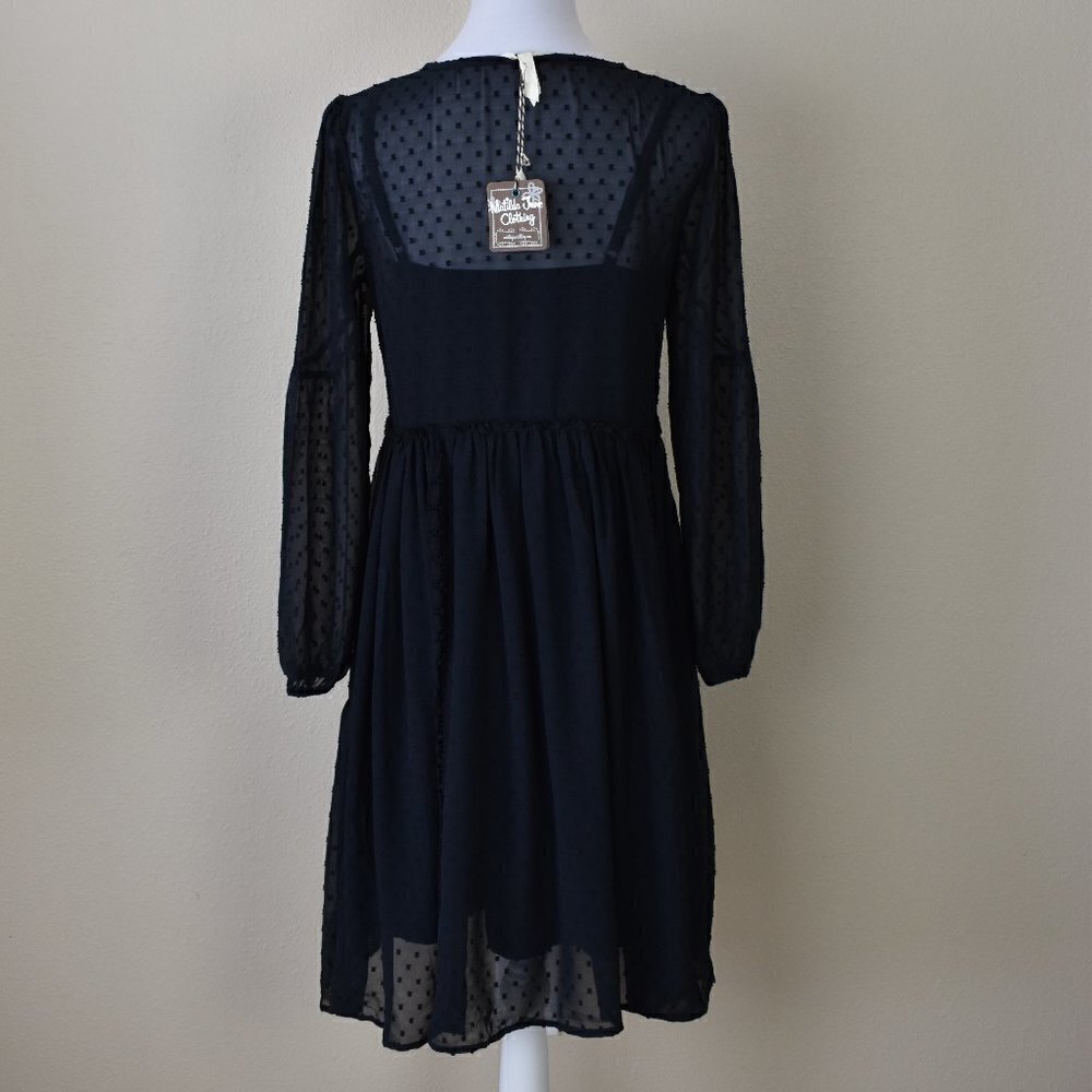 Matilda Jane Nostalgic Charlie Sweet Swiss Dot Dress NEW M - Picture 6 of 8
